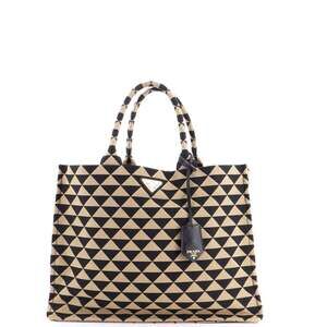 Prada Symbole Shopper Tote Jacquard #234859P24B